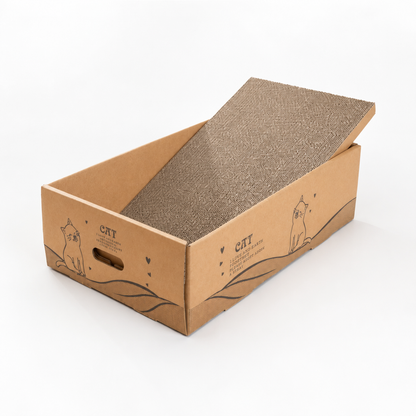 Cardboard Scratching Post for Cats Reversible Scratcher Claw