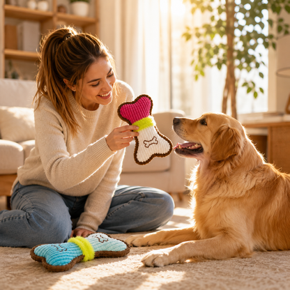 Plush Chew Toy for Dogs Entertained Interactive Play