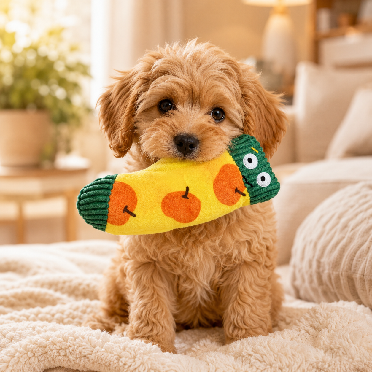 Plush Slow Feeder Bowl for Dogs Entertained Hidden