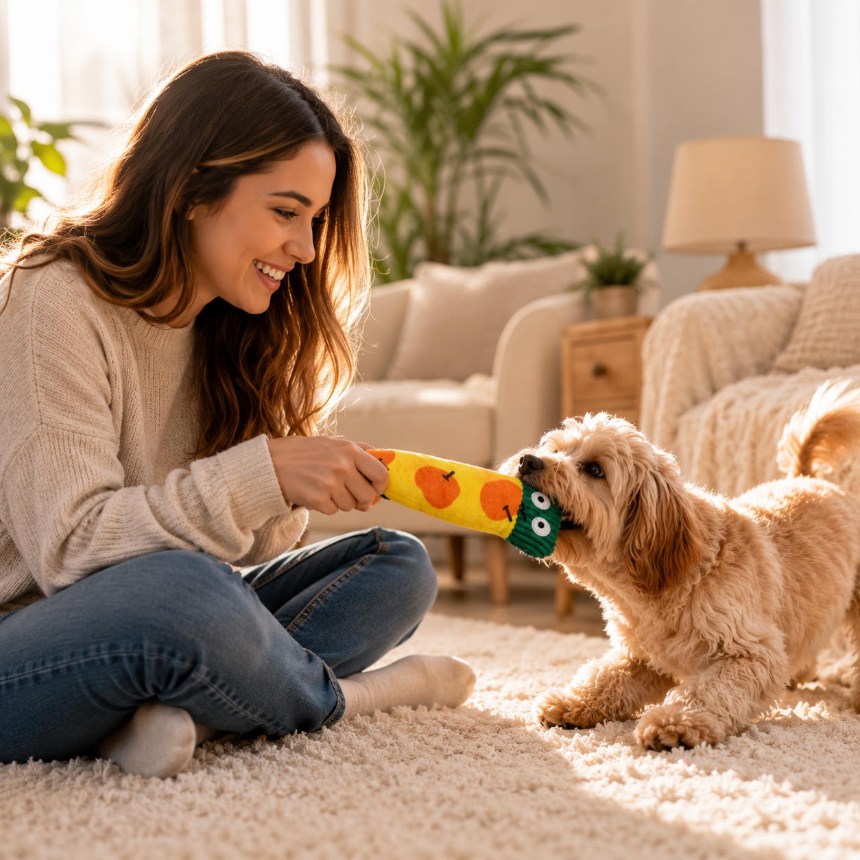 Plush Slow Feeder Bowl for Dogs Entertained Hidden