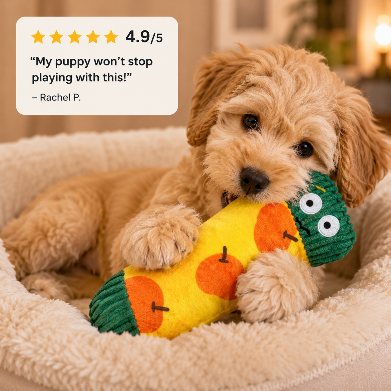Plush Slow Feeder Bowl for Dogs Entertained Hidden