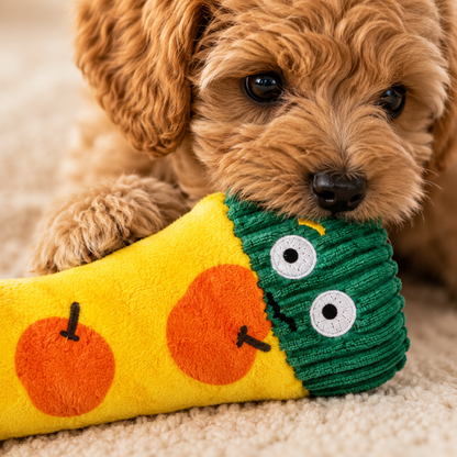 Plush Slow Feeder Bowl for Dogs Entertained Hidden