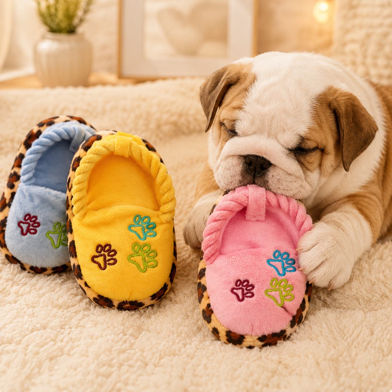 Plush Dental Care Tool for Dogs Cute Carry