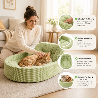 Cozy Plush Bed for Cats & Dogs Give Cosy