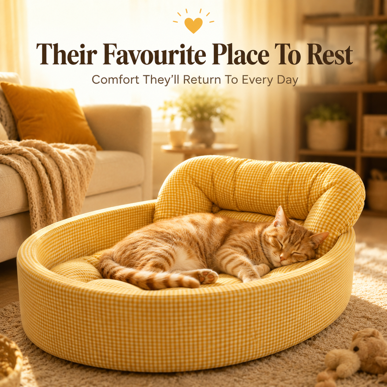 Cozy Plush Bed for Cats & Dogs Give Cosy