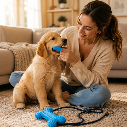 Silicone Massager for Dogs Teeth Cleaner Daily Play