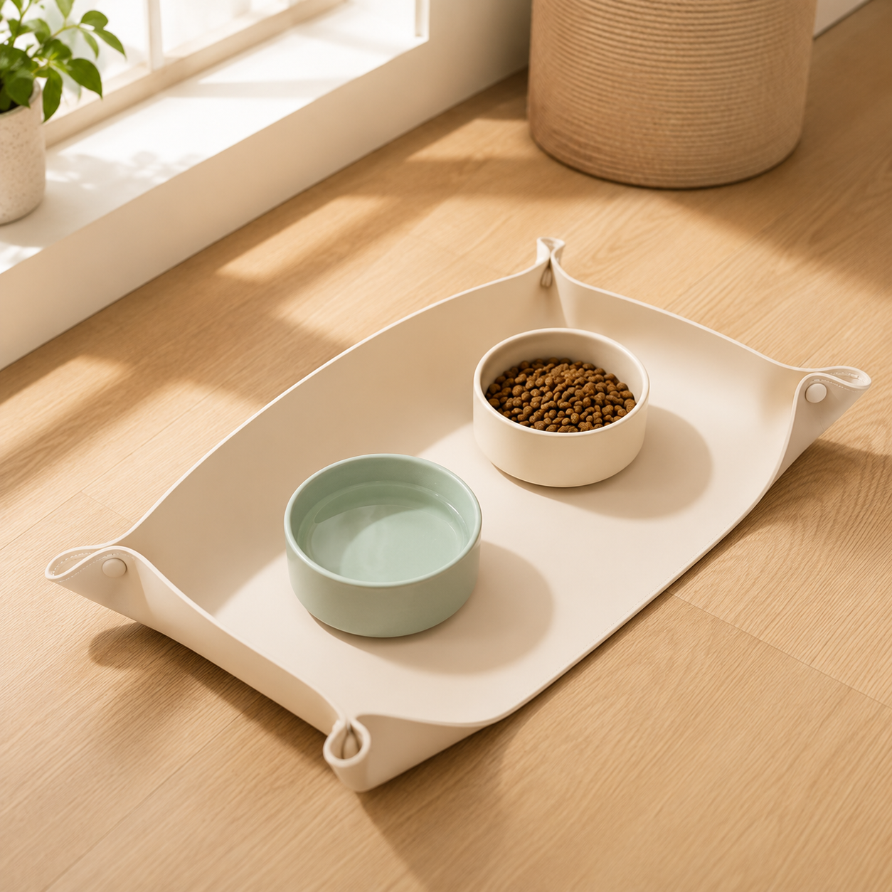 Silicone Water Fountain for Cats & Dogs Feeding