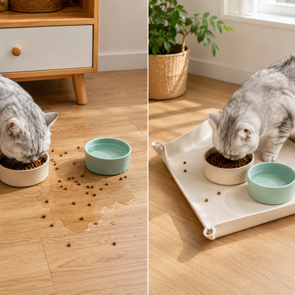 Silicone Water Fountain for Cats & Dogs Feeding