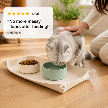 Silicone Water Fountain for Cats & Dogs Feeding