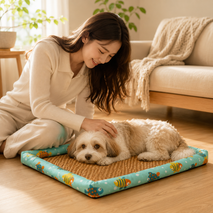 Cozy Bed for Cats & Dogs Help Cool
