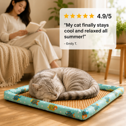 Cozy Bed for Cats & Dogs Help Cool