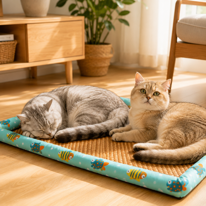 Cozy Bed for Cats & Dogs Help Cool