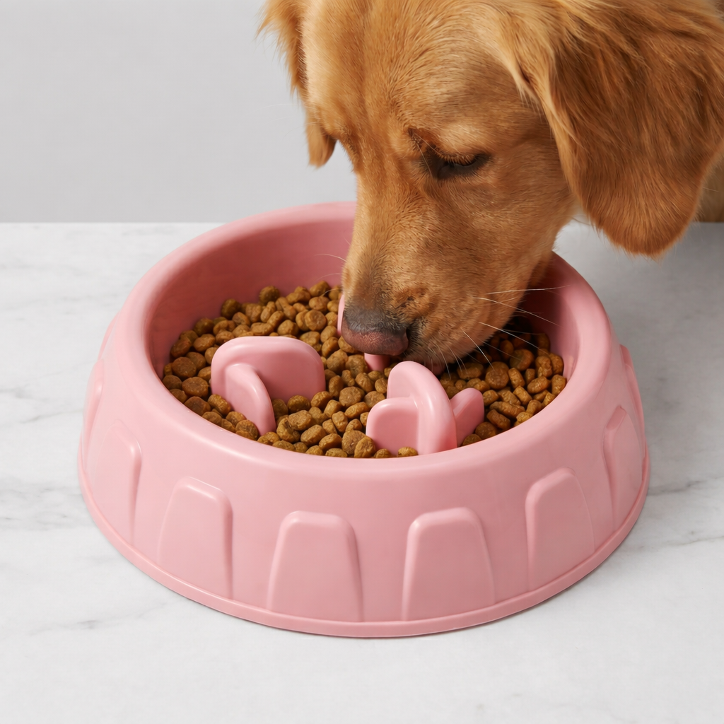 Slow Feeder Bowl for Cats & Dogs Help