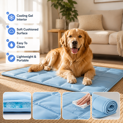 Cozy Bed for Cats & Dogs Help Cool Relaxed
