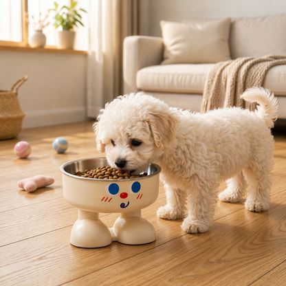 Slow Stainless Steel Feeder Bowl for Cats & Dogs Eating