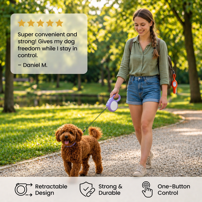 Leash for Dogs Freedom Control Walk Smooth Premium