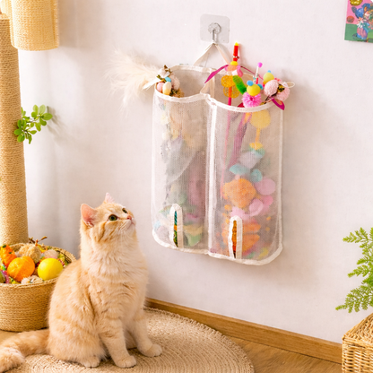 Mesh Wall Plush Catnip Toy for Cats & Dogs