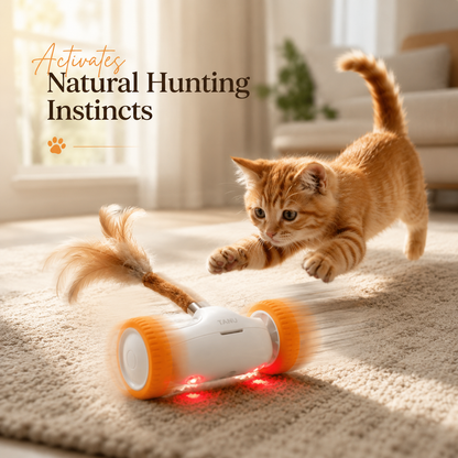 Interactive Wand Teaser for Cats Moving Hunting Entertained