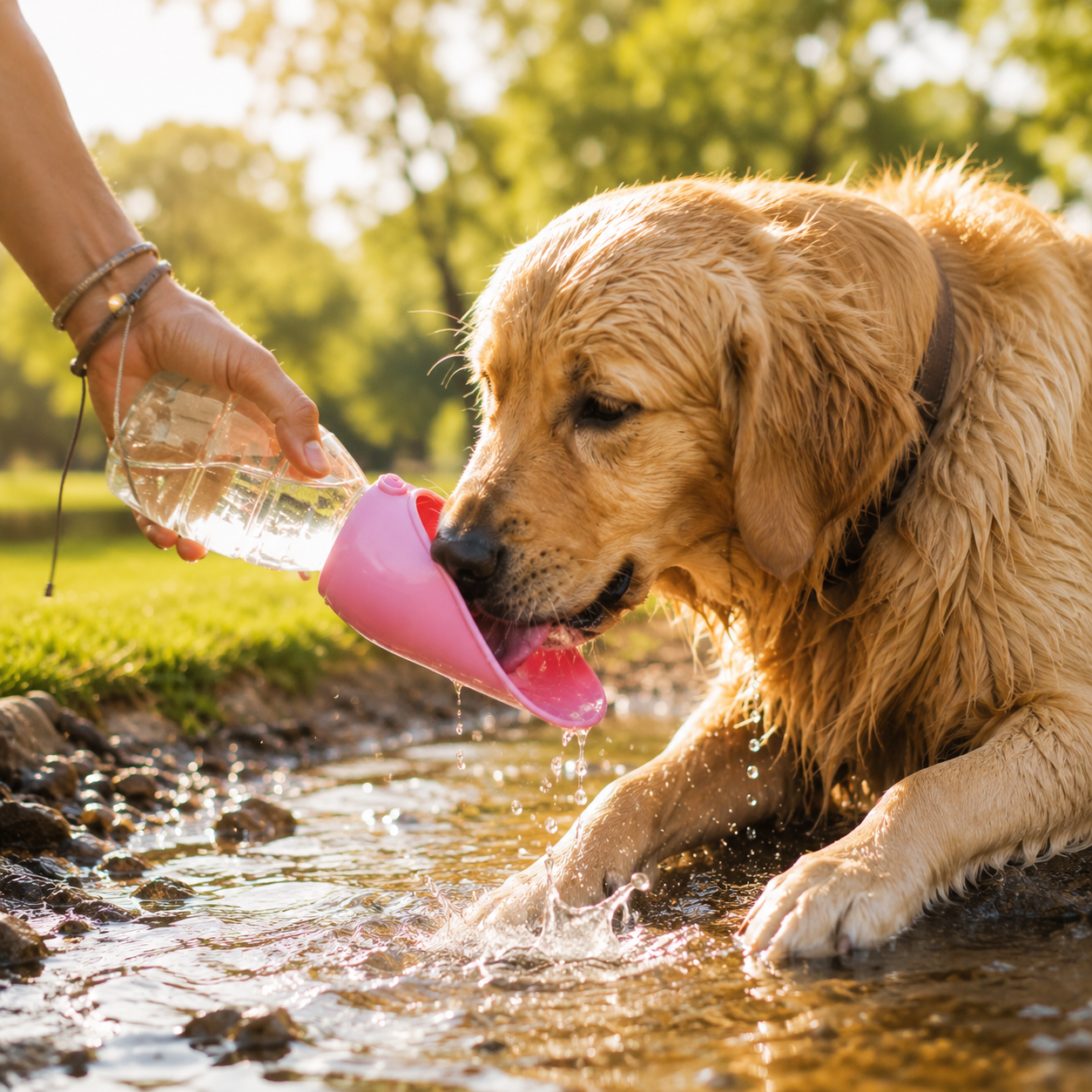 Water Fountain for Cats & Dogs Hydrated Wherever