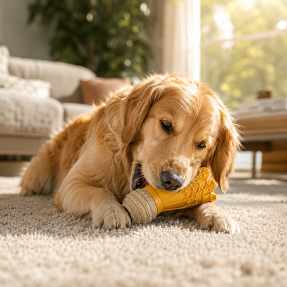 Rubber Chew Toy for Dogs Throw Tail Wagging