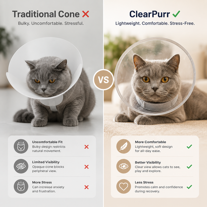 Collar for Cats Support Safer More Recovery Premium