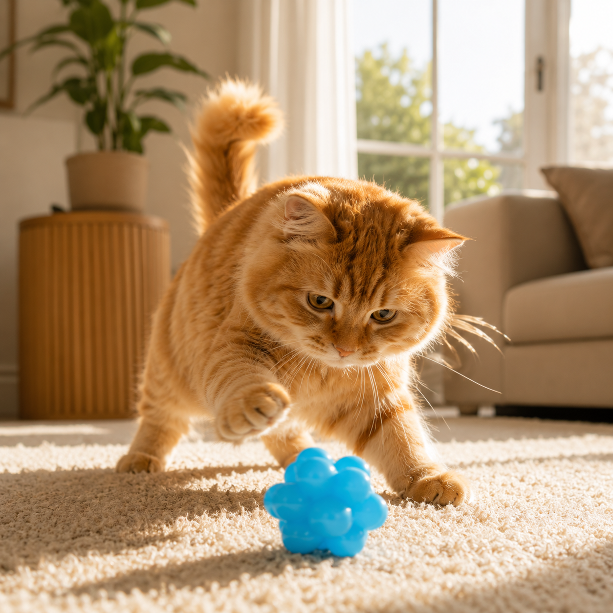 Interactive Ball Toy for Cats Bounce Exciting Chase