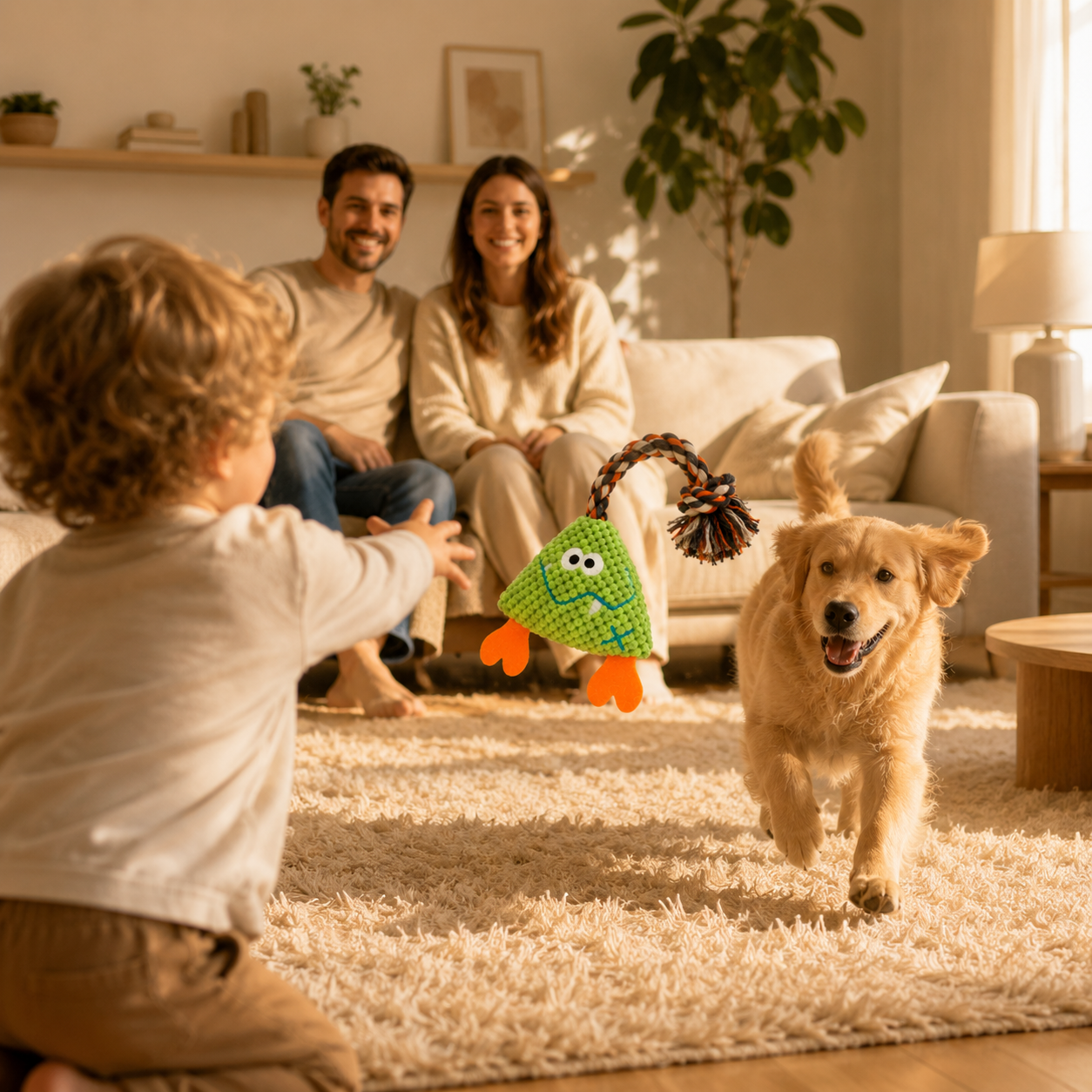 Plush Chew Toy for Dogs Soft Squeaky Premium