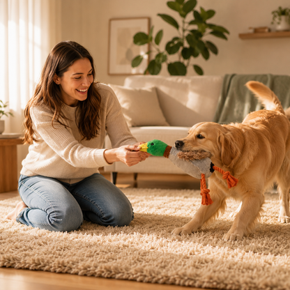 Plush Chew Toy for Dogs Soft Squeaky Premium Model