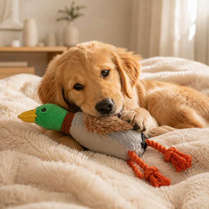 Plush Chew Toy for Dogs Soft Squeaky Premium Model