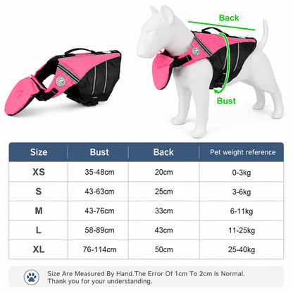 Life Jacket for Dogs Water Adventure Safe Stress