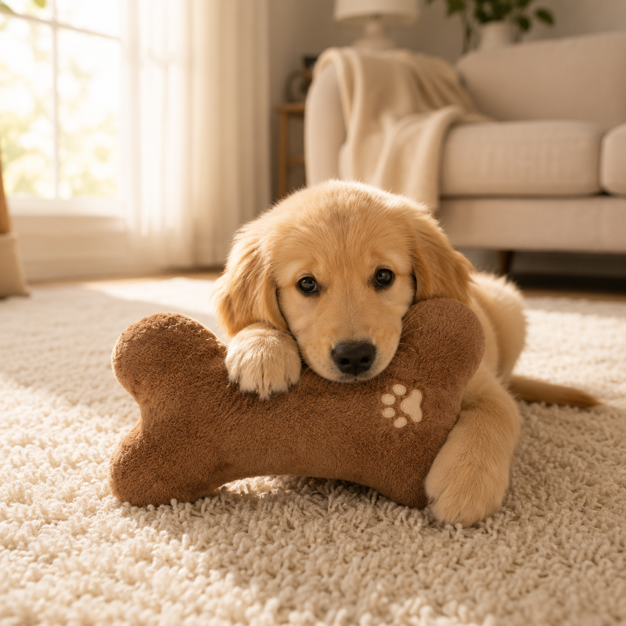 Plush Toy for Cats & Dogs Companion Relaxing