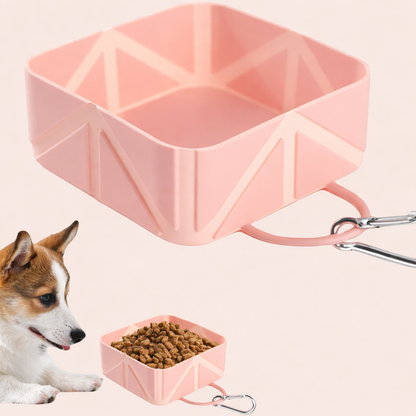 Portable Travel Silicone Water Fountain for Dogs Feed