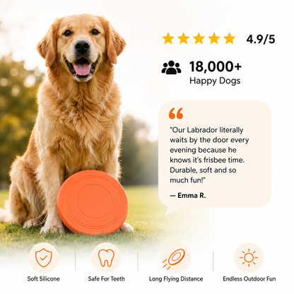 Silicone Dental Care Tool for Dogs Soft Flying