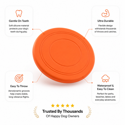Silicone Dental Care Tool for Dogs Soft Flying