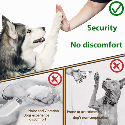 Wood Nail Grinder for Dogs Replace Grooming Anxiety