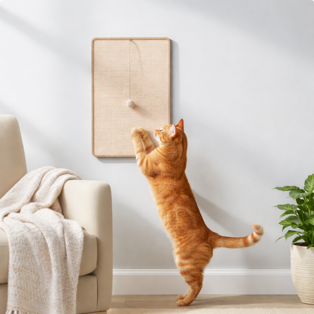 Wall Scratching Post for Cats Protect Furniture While