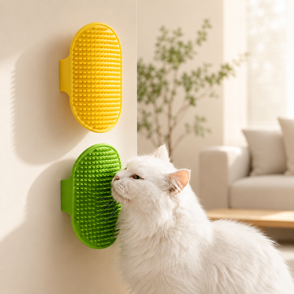 Massager for Cats Self Grooming Brush Scratching Premium