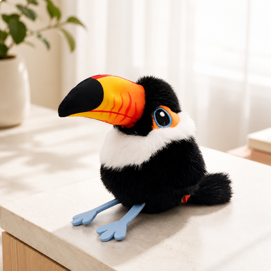 Plush Toy for Cats Touch Activated Bird Trigger