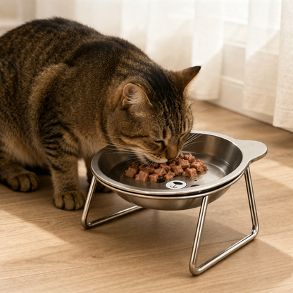 Slow Stainless Steel Feeder Bowl for Dogs Meal