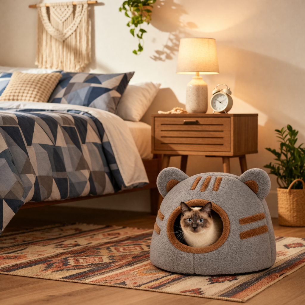Cozy Bed for Dogs Give Safe Space Relax