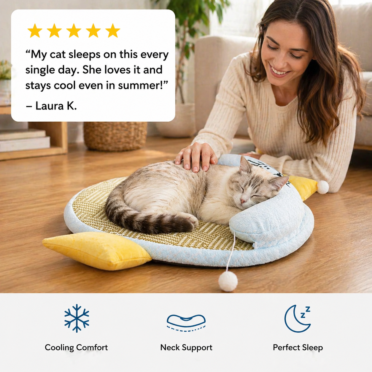 Cozy Bed for Cats & Dogs Cool Cosy