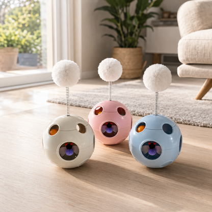Interactive Wand Teaser for Cats Play Sparks Hunting
