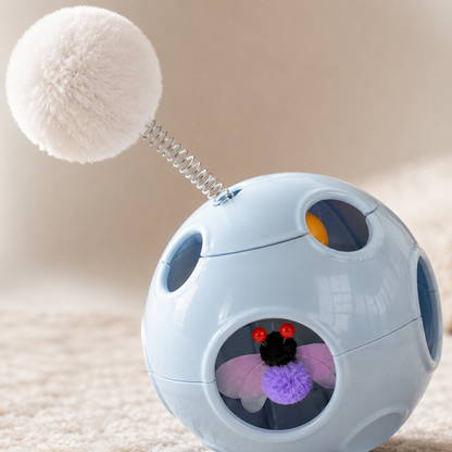 Interactive Wand Teaser for Cats Play Sparks Hunting