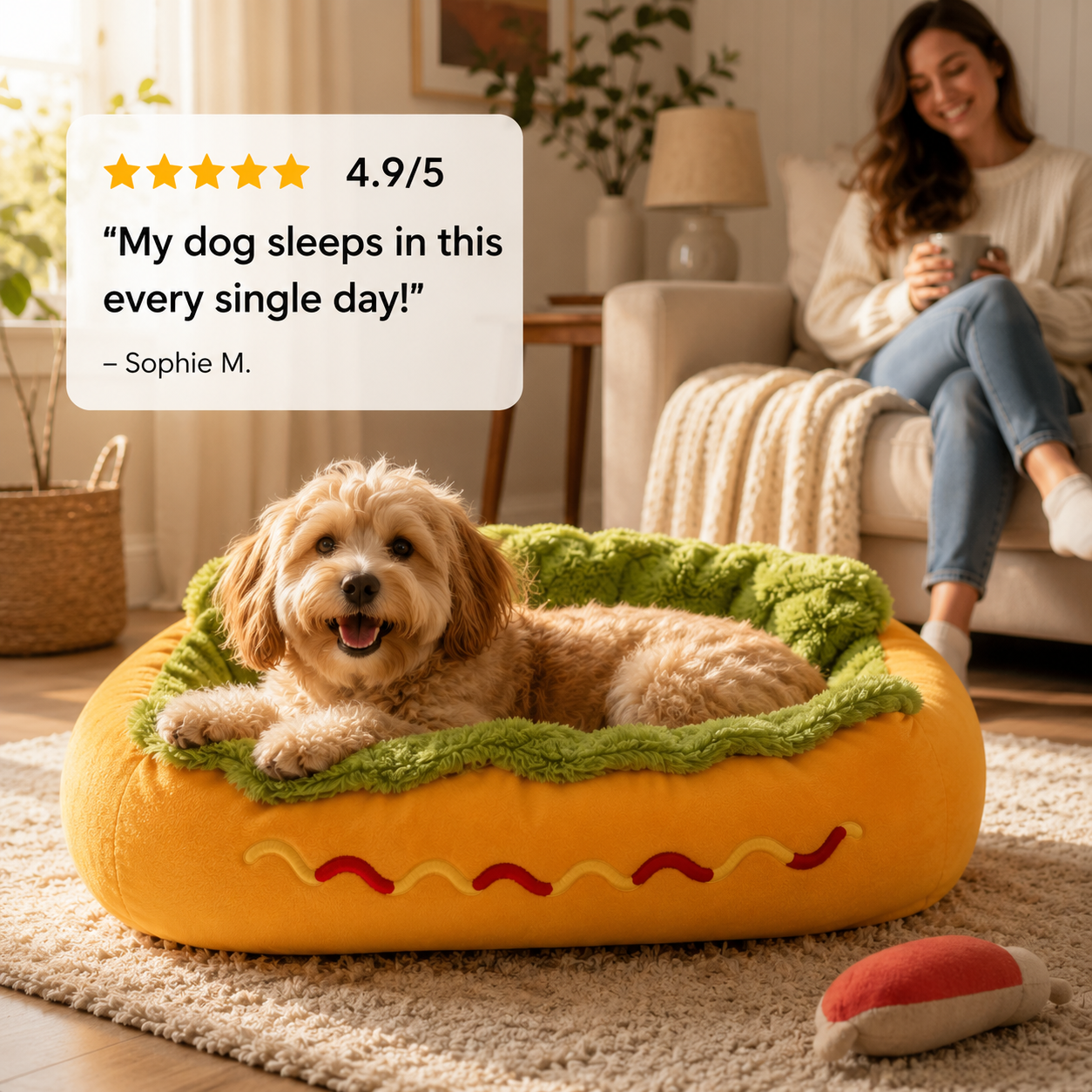 Cozy Plush Bed for Cats & Dogs Ultra