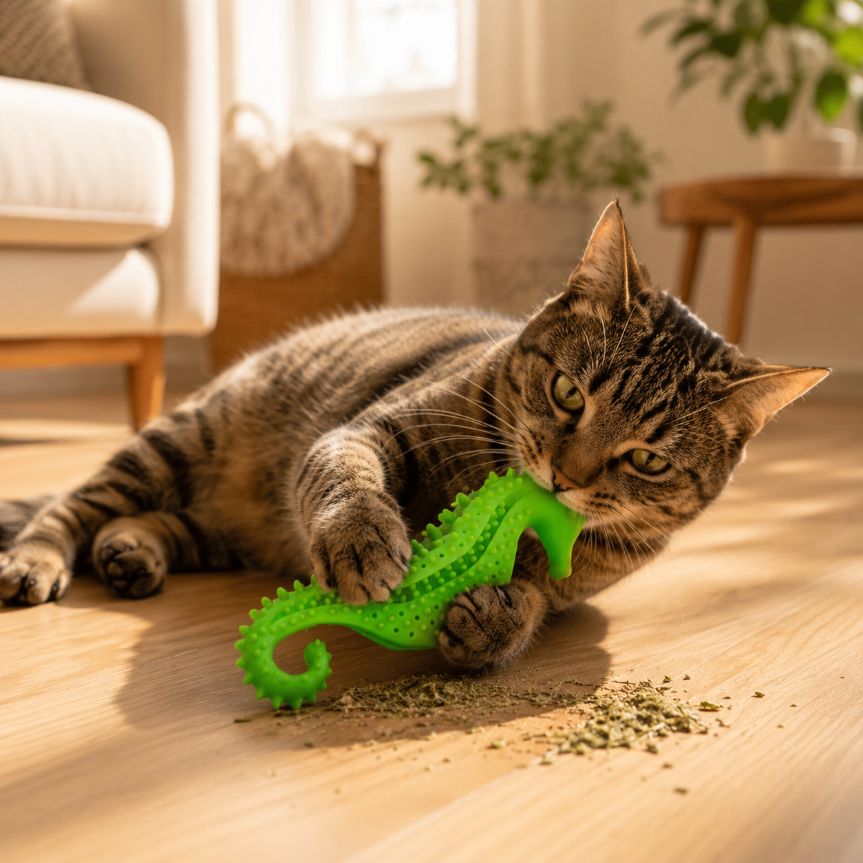 Dental Care Tool for Cats Catnip Chew Encourages