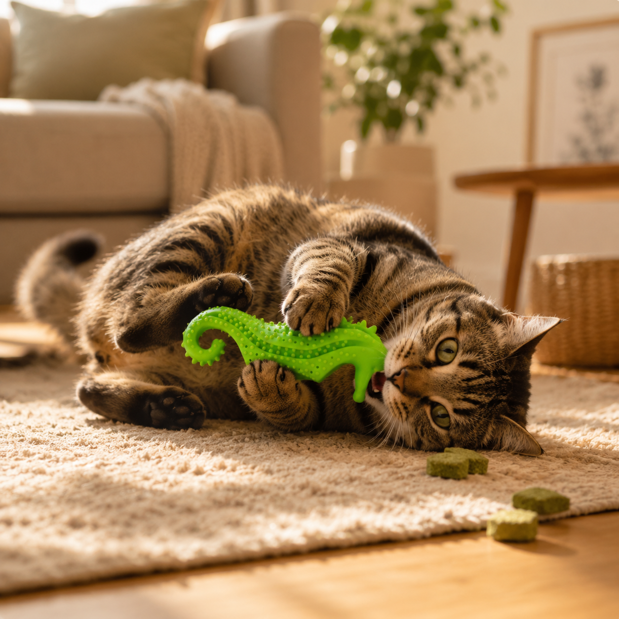 Dental Care Tool for Cats Catnip Chew Encourages