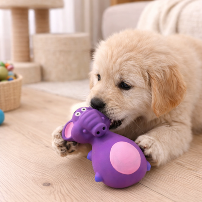Rubber Dental Care Tool for Dogs Interactive Squeaky