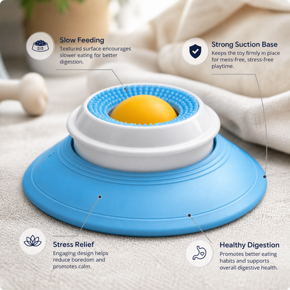 Slow Feeder Lick Mat for Dogs Treat Time