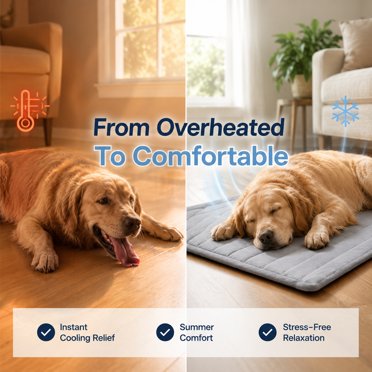 Cozy Bed for Cats & Dogs Give Cool