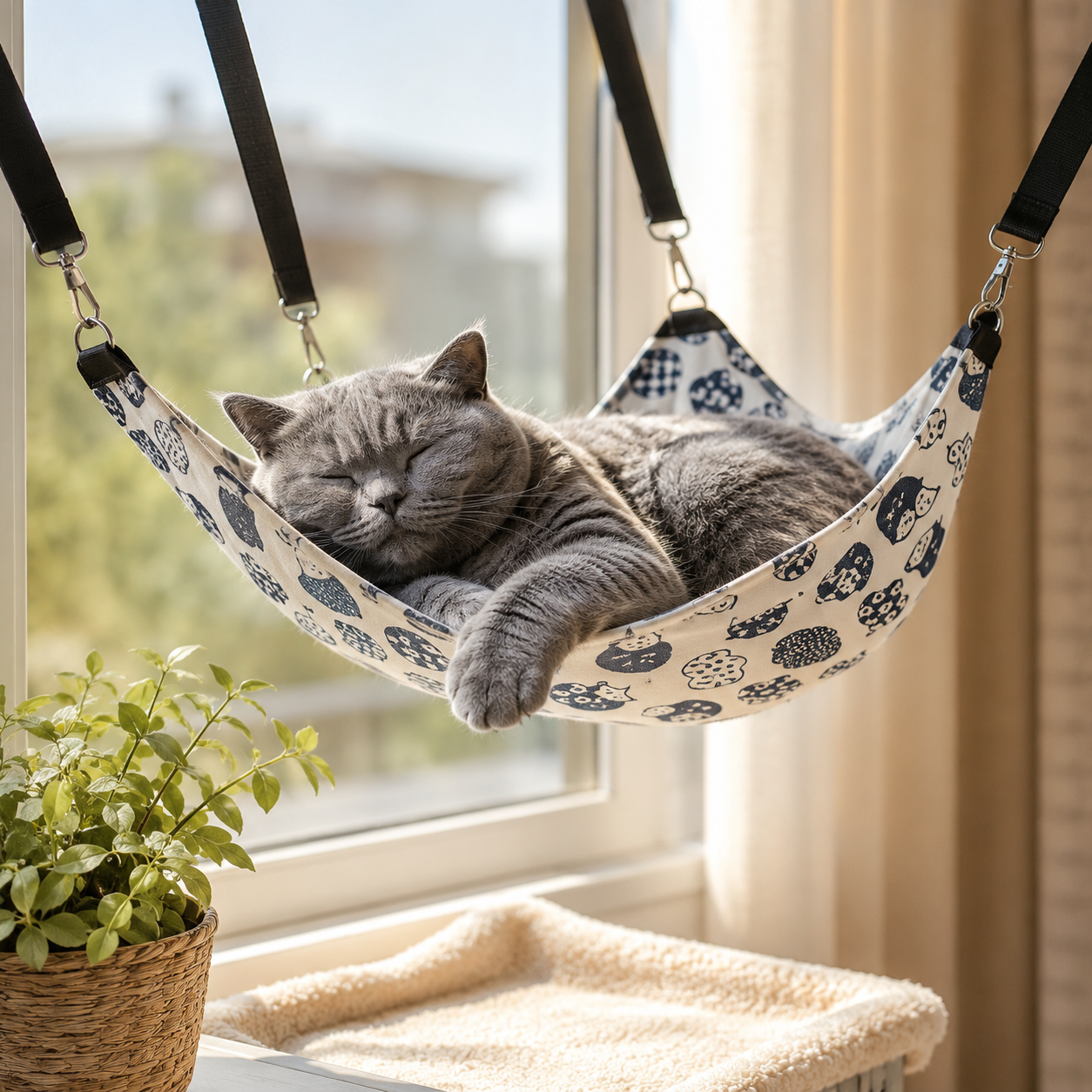 Hammock for Cats Window Seat Encourages Premium Everyday